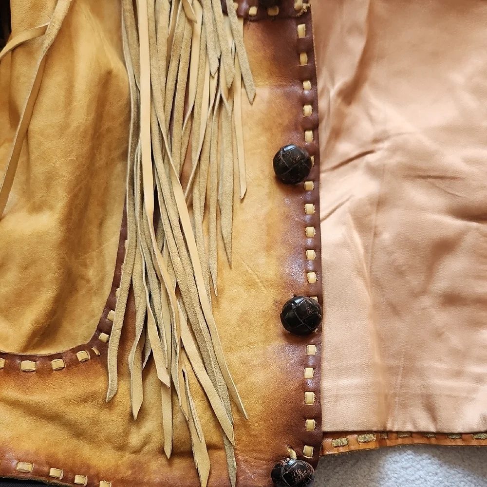 Fringe Leather Jacket - Picture 5 of 9